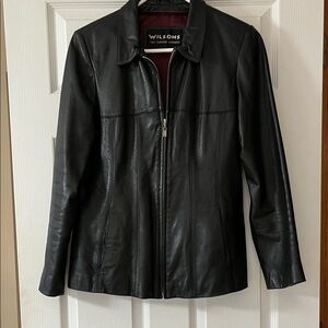 Wilson Women's Classic Black Leather Jacket
